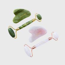 Load image into Gallery viewer, glow roller & gua sha set